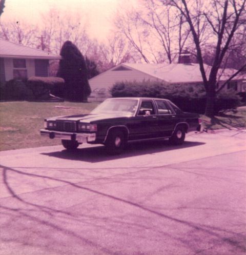 2006 Mercury Grand Marquis - The Original Emma Jean; dark blue 1982 Mercury Marquis former squad owned by Missouri State Highway Patrol