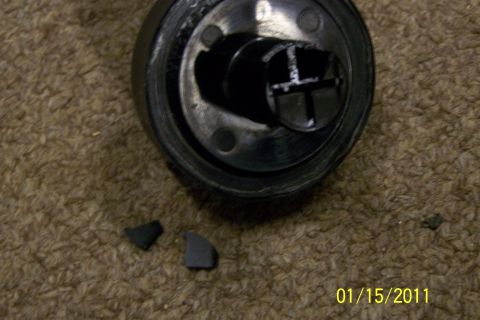 1996 Ford Bronco - OEM fitting broken, pieces recovered in valve cover