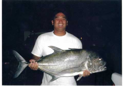 1991 Ford Bronco - Ryan Tambalo and his 27lb Ulua.