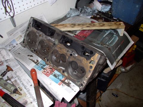 1982 Chrysler New Yorker - Looking to increase compression on the 82 4bbl engine, which was barely 8.0:1. These 88' 302 castings should take us up to 8.9:1 no trouble…