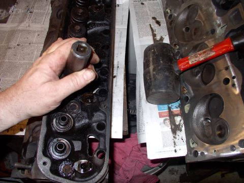 1982 Chrysler New Yorker - Grasp the 13/16 inch deep impact socket and WHACK it with the rubber mallet. You're wearing eye protection and listening intently for where…