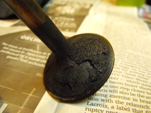 1982 Chrysler New Yorker - Intake valves were pretty coked up alright.