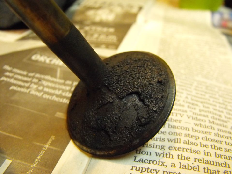 Intake valves were pretty coked up alright.