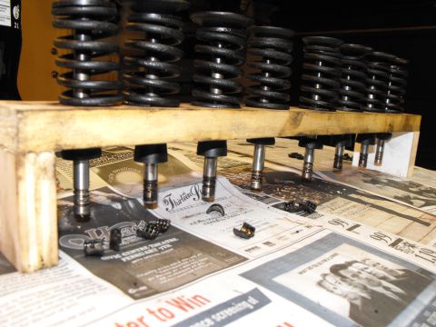1982 Chrysler New Yorker - The valves MUST go back into their original guide, when you're lapping. Slip the seal on the valve, underneath, in case you tip the rack ov…