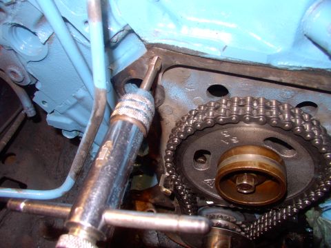 1982 Chrysler New Yorker - I like to clean out the threaded holes by chasing them with a top in the speedy ratcheting tap handle.