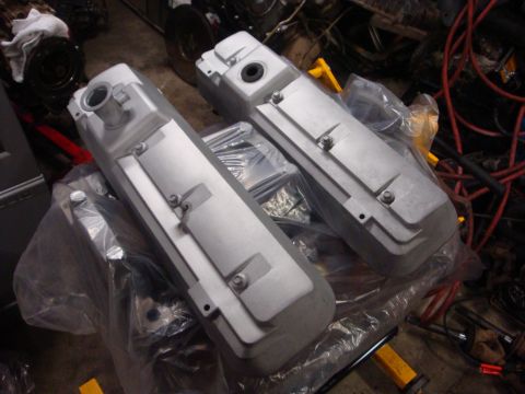1989 Ford Bronco - Engine valve covers are shown, not a complete vehicle.