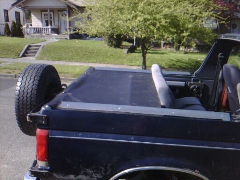 1989 Ford Bronco - Custom rear cover