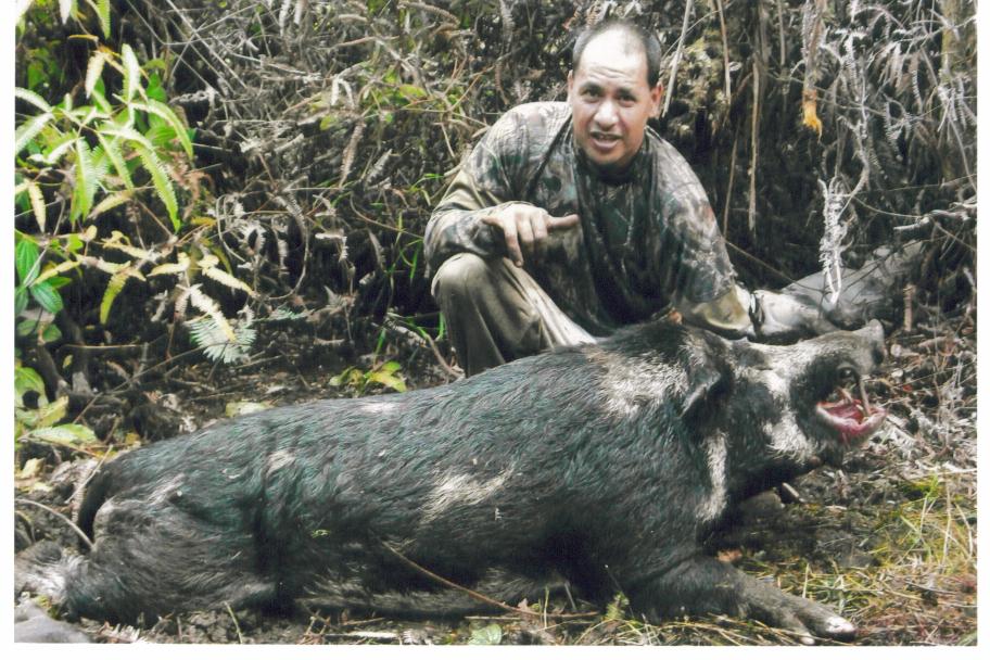 Rooster Balaz with his 220 lb APE!