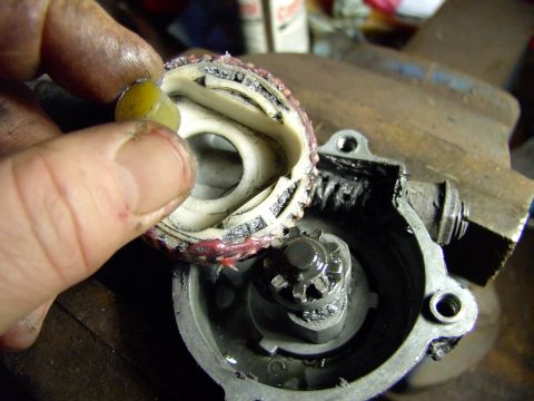 1982 Chrysler New Yorker - That's what a used roll pin looks like. Pulled three out of an extra wrong side window motor I had.