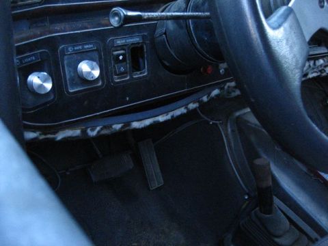 1989 Ford Bronco - Interior view of a 1989 Ford Bronco, showing the dashboard with various controls including lights and wiper wash.