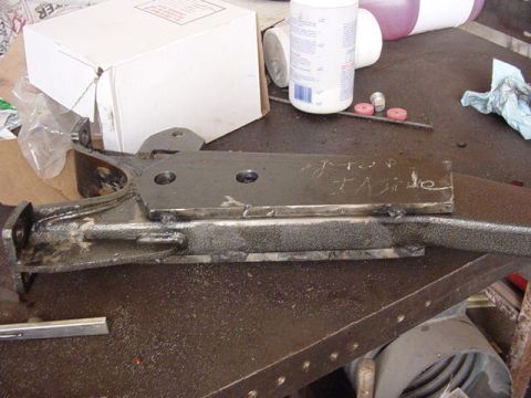 1992 Ford Bronco - first did lots of measuring, then made 1. plates, then drilled holes a tad bigger(bewteen 7/8's and 15/16s, more towards 7/8's) than 7/8's