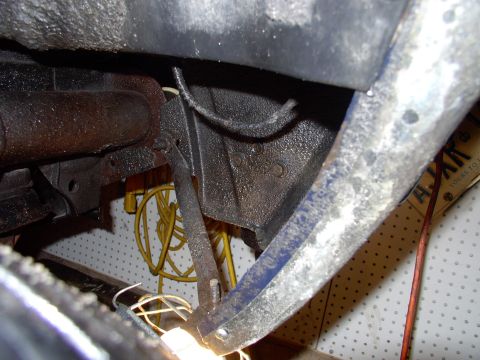 1983 Chrysler Fifth Avenue - How eill you ever gain access to drill those three holes ?! Turn the wheel to the left or take it off for a minute