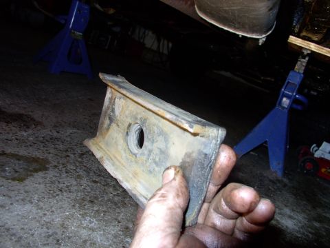 1983 Chrysler Fifth Avenue - This side goes up against the spring and has some life left in it.