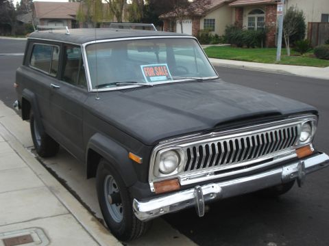1977 Jeep Cherokee - This 1977 Jeep Cherokee is for sale, parked curbside on a sunny day.