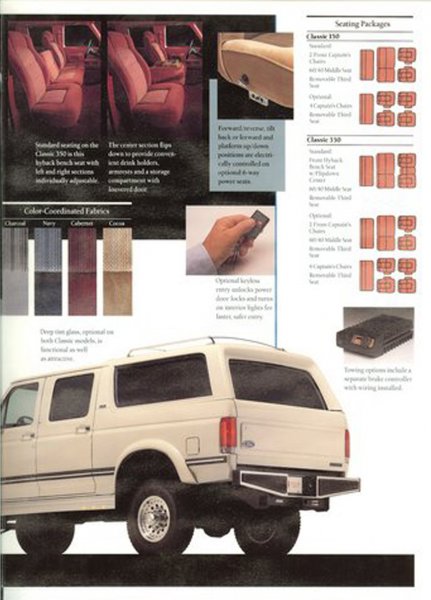 1996 Ford C-350 (Centurion Conversions) - Centurion Conversions offered various seating packages for the Ford C-350 van.