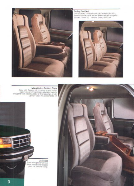 1996 Ford C-350 (Centurion Conversions) - Interior view of the 1996 Ford C-350 (Centurion Conversions) highlighting the custom captain's chairs.