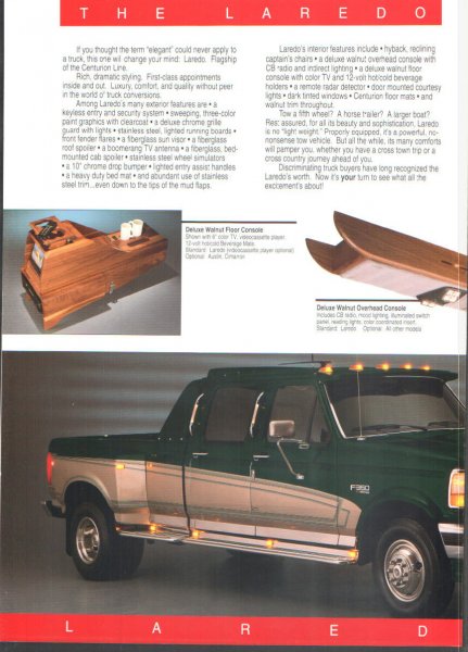 1996 Ford C-350 (Centurion Conversions) - This Ford F-350 pickup truck features a two-tone paint scheme and custom conversion elements.