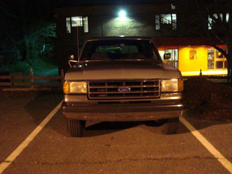 1991 Ford Bronco front view, silver