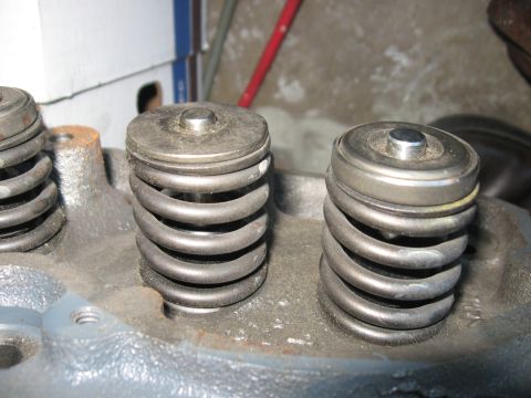 1981 Ford Bronco - Engine cylinder head with valve springs and retainers visible.