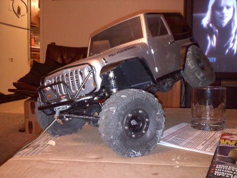 1993 Toyota 4Runner - This RC Jeep Wrangler model features "Poly Performance" branding on its fender.