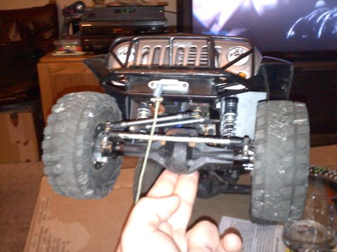 1993 Toyota 4Runner - Front axle and suspension details of a remote control rock crawler.