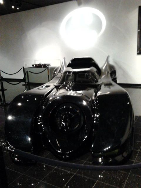 1995 Ford Taurus - The iconic Batmobile, displayed at the Peterson Automotive Museum, features a black finish and unique design elements.