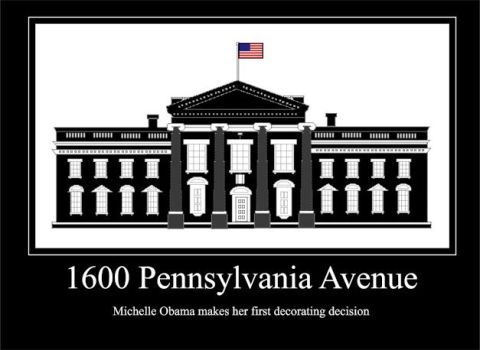 1988 Ford Bronco - Illustration of the White House, also known as 1600 Pennsylvania Avenue.