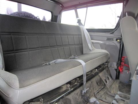 1996 Ford Bronco - Interior view of the rear seat and passenger side of a 1996 Ford Bronco.