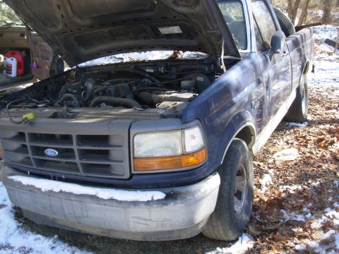 1995 Ford F-150 - It was abused & neglected, and driven on 1 tank for a while. When that one died, it was abandoned for a few years, and then given away. The…
