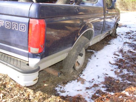 1995 Ford F-150 - Both doors will be replaced, the RHF fender, both bumpers, and the valance between the grille & bumper. I'll straighten that rocker. [url=h…
