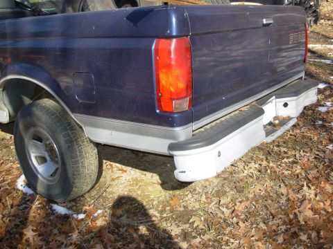 1995 Ford F-150 - The bumper is pretty rough, but I'm gonna straighten it.