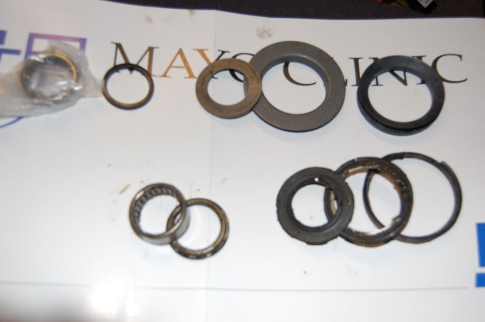 On top is the seal kit the Parts store sold me.On the bottom is the original. You can see the difference.