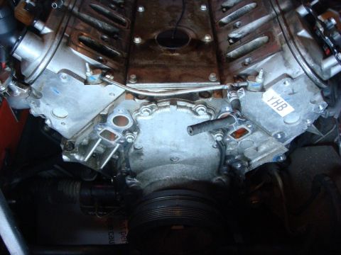 2001 Pontiac Trans Am - Engine block and cylinder heads are visible in this close-up view.