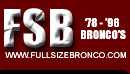 1988 Ford Bronco - Graphic for Fullsizebronco.com advertising 1978-1996 Ford Bronco models.