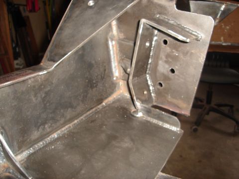 1989 Ford Bronco - Welded metal brackets and plates are shown in this close-up view.