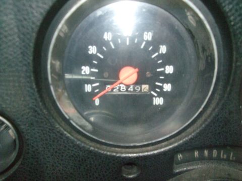 1979 Ford Bronco - The odometer reads 28,496 miles on this vehicle's speedometer.