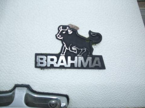 1979 Ford Bronco - Emblem shows a bull and the word BRAHMA.