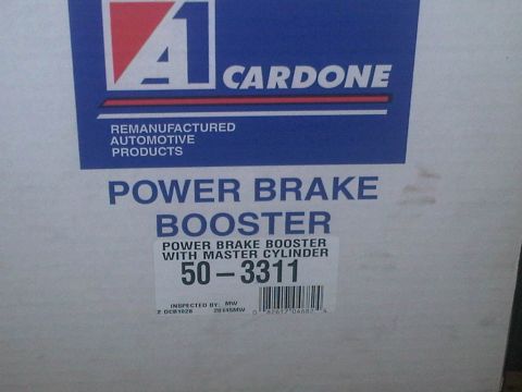 1978 Ford Bronco - A Cardone branded box for a power brake booster with master cylinder is shown, displaying the part number 50-3311.