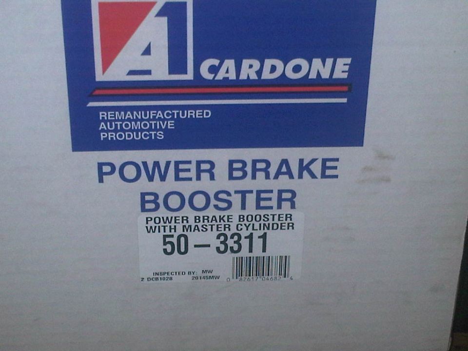 Cardone Power Brake Booster box with part number 50-3311 and "Remanufactured Automotive Products" text