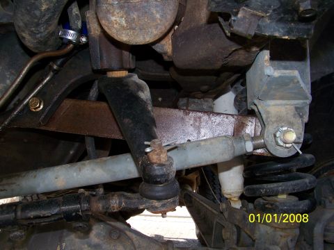 1989 Ford Bronco - Undercarriage view of steering and suspension components, with a date stamp of 01/01/2008.