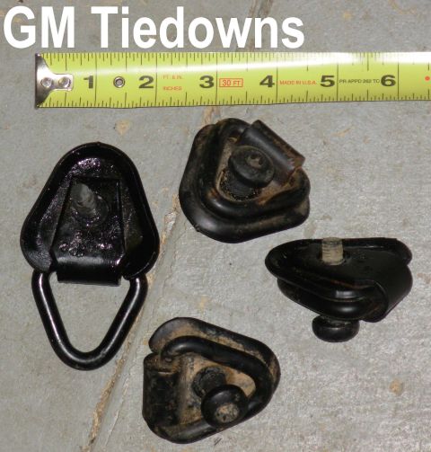 1983 Ford Bronco - GM Cargo Tiedowns (all steel), each with T50 10mmx1.50 bolt