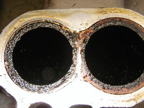 1996 Mercury Sable - A shot up one of the intake runners before cleaning.