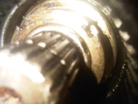 1978 Ford Bronco - A close-up view of internal gears, showing wear and grease.