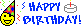 1995 Ford Bronco - A digital graphic wishing someone a happy birthday with festive elements.