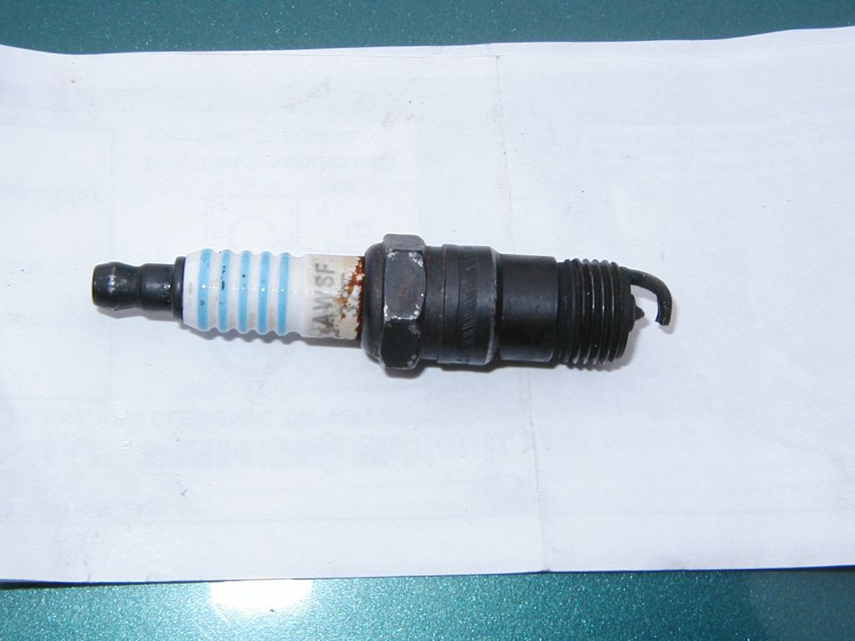 One of the original 100,000 mile spark plugs. The gap is around 95 mils!