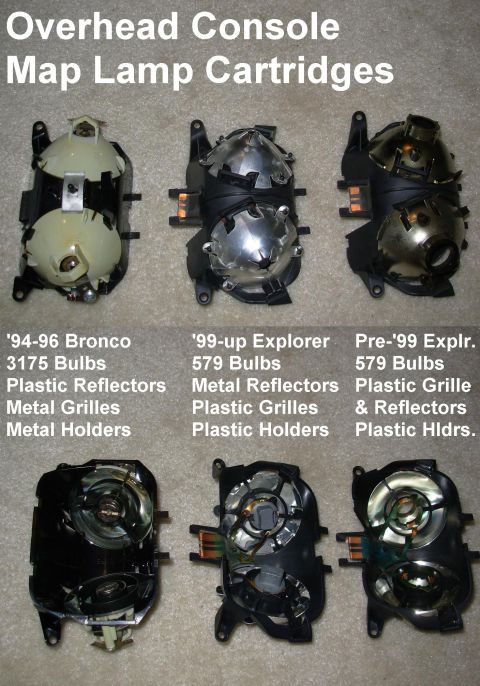 1983 Ford Bronco - The plastic bulb holders are larger than those used for the instrument cluster. The Bronco cartridge suffers from hard-to-find bulbs & an u…