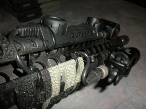1996 Ford Bronco - A close-up view of a tactical rifle accessory, not a 1996 Ford Bronco.