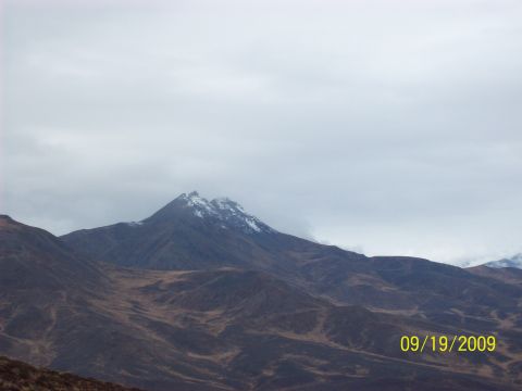 1986 Chevrolet Blazer - A scenic view of mountains on a cloudy day, dated 09/19/2009.