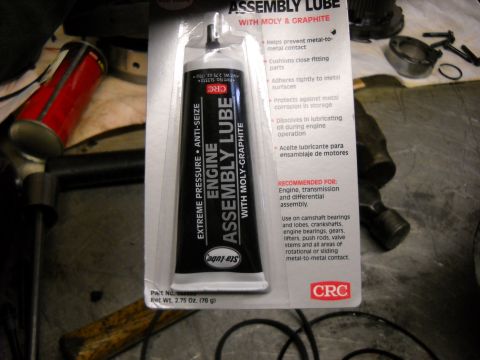 1993 Ford C-150 (Centurion Conversions) - A tube of engine assembly lube is shown with various engine components in the background.