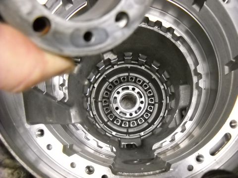 1993 Ford C-150 (Centurion Conversions) - Internal view of a transmission part, likely from a rebuild process.